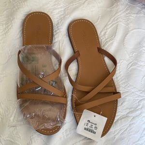 Madewell leather NWT sandals. Size 10.